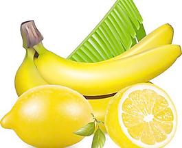 設置逼真的水果元素矢量圖04