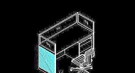 辦公桌椅CAD三維建模