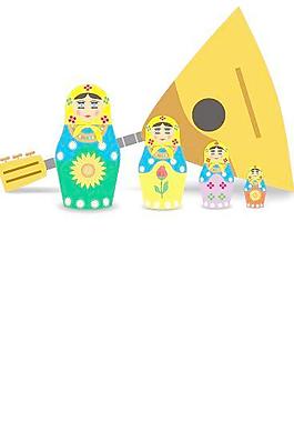 套俄國(guó)象征主義的設(shè)計(jì)元素矢量藝術(shù)07