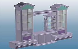 室內(nèi)裝飾設計3D模型之電視柜01