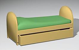 室內(nèi)裝飾設(shè)計(jì)3D模型之兒童床03