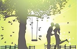 夫婦矢量素材05