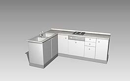 室內裝飾廚具073D模型