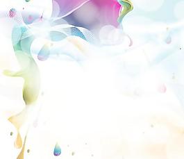 彩色水彩背景矢量素材04