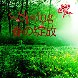 春的綻放設(shè)計(jì)素材模板
