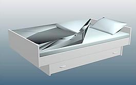 室內(nèi)裝飾酒吧家具兒童床013D模型