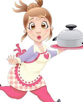 有趣的廚師與服務(wù)員設(shè)計(jì)矢量集02