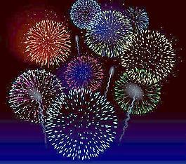套節(jié)日煙花設(shè)計(jì)矢量素材32