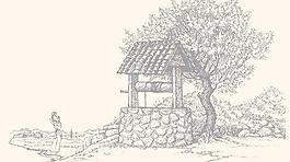 画山水田园向量集01
