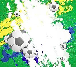 背景矢量設(shè)計足球和垃圾