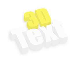 3D文本的旗幟
