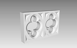 室內裝飾歐式構件0953D模型