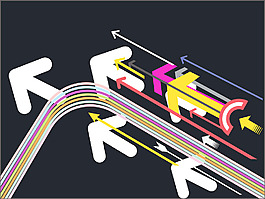 運(yùn)動插畫矢量方向