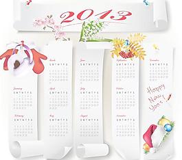 日歷網(wǎng)格2013設(shè)計(jì)矢量元素集13