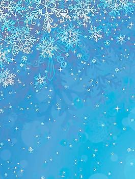 冬天的雪花背景藝術(shù)設(shè)計矢量圖03