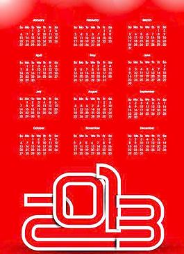元素2013日歷設(shè)計矢量藝術(shù)06