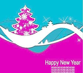 2013集圣誕節(jié)和新年元素背景矢量素材04