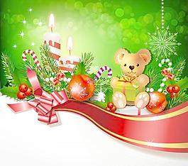 精美圣誕飾品設(shè)計(jì)向量集02