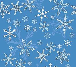 燦爛的雪花冬天背景矢量素材02