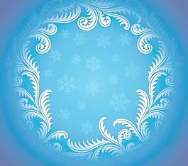 冬天的雪花背景藝術(shù)設(shè)計矢量圖02