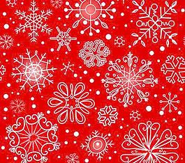 冬天的雪花圖案設(shè)計矢量圖01