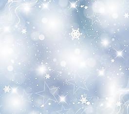 燦爛的雪花冬天背景矢量素材03