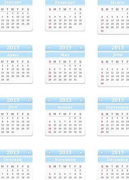 向量組的掛歷2013的設計元素，03