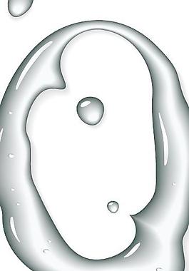 組數字水設計元素矢量圖07