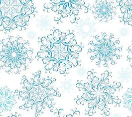 圣誕雪花圖案設(shè)計矢量圖05