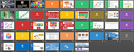 win8風(fēng)格幻燈片模板