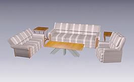 室內(nèi)家具之外國沙發(fā)-433D模型