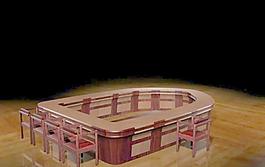 餐桌組合-67家具3D模型