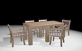 餐桌組合-31家具3D模型