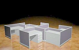办公家具组合-503D模型