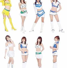 賽車(chē)女郎 PSD人物分層素材 下載