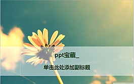 梦幻色彩菊花ppt模板