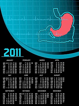 2011矢量日歷