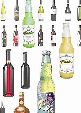 各種酒瓶[psd] 下載
