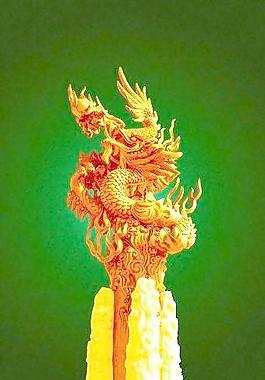 祥龍 火炬 浮雕 雕塑 基座 下載