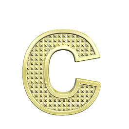 一個(gè)小寫字母的字符集滾花金