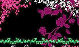 精美PSD花邊素材 下載