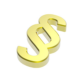 金款標志的白色隔離