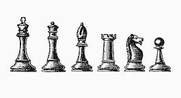 老式的棋子矢量