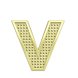 一個(gè)小寫字母的字符集滾花金