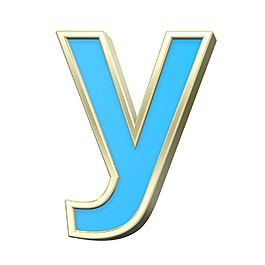 小寫字母從綠松石金框字符集