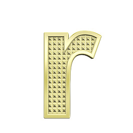 一個(gè)小寫字母的字符集滾花金