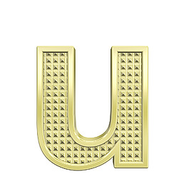 一個(gè)小寫字母的字符集滾花金