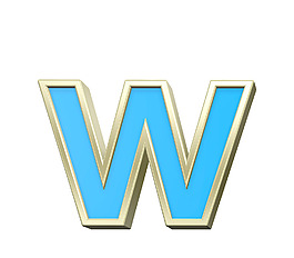 小寫字母從綠松石金框字符集