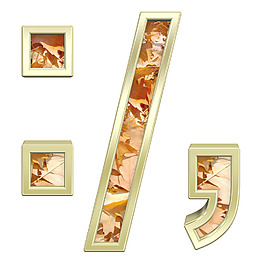 冒號分號期逗號秋天的金色字母集