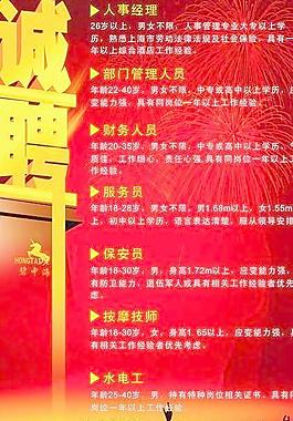招聘海報 矢量模板 下載